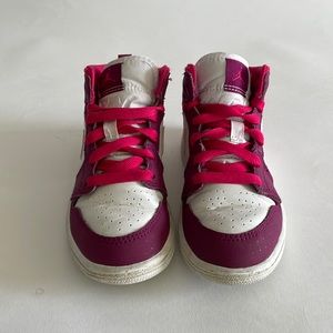 Nike Jordan 1 Mid - White and Purple - Size 12C